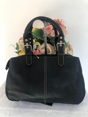 Dooney & Bourke black pebble leather bag purse (30000